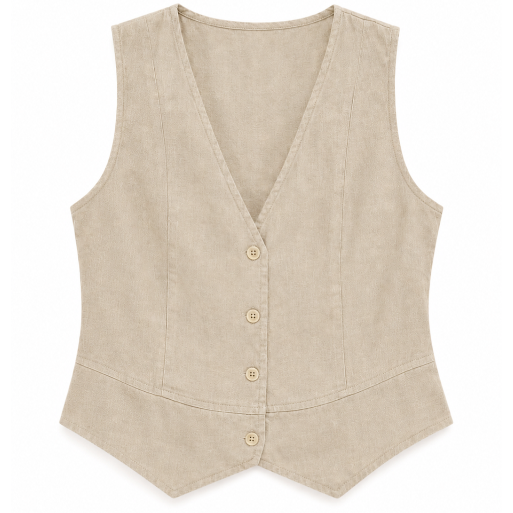 GILET IN LINO