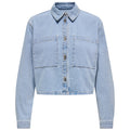 Giacca Donna in Denim Lavaggio Chiaro