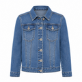 Giubbotto finto jeans da bambina