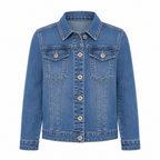 Giubbotto finto jeans da bambina