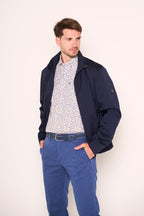 Giacca con zip e dettagli in maglia