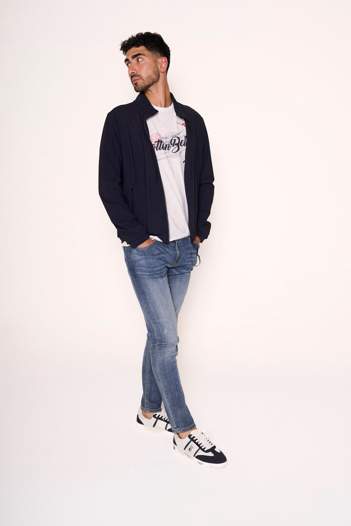 Bomber con collo in piedi