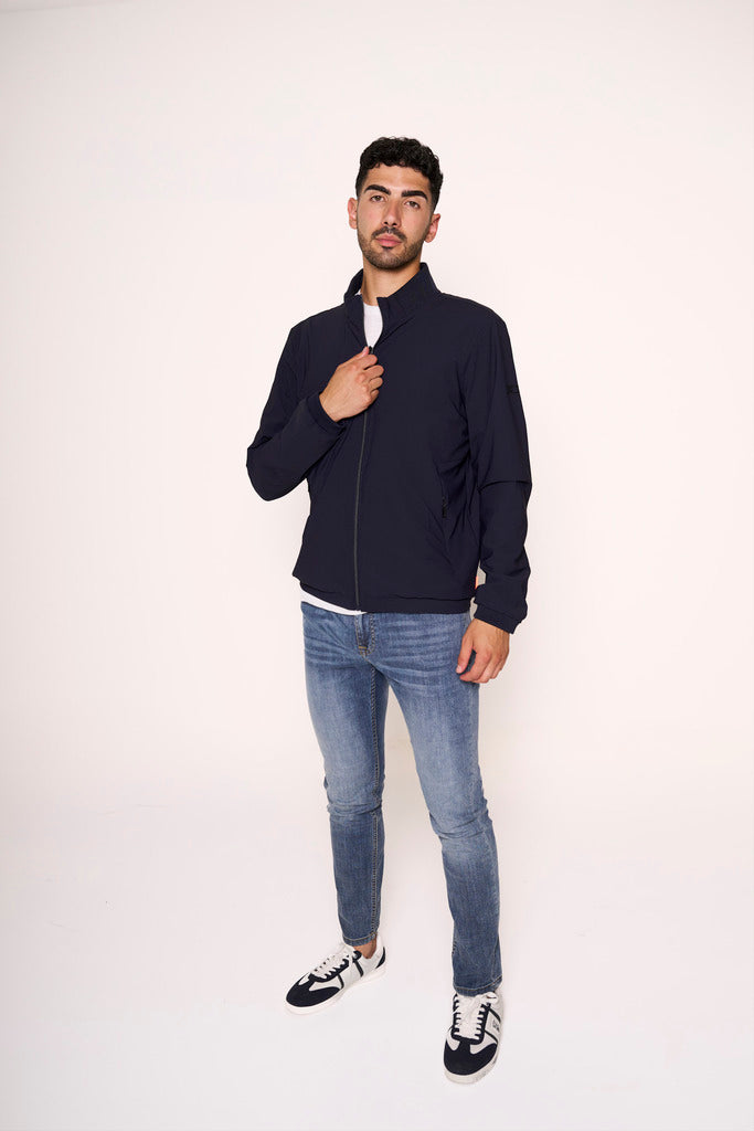 Bomber con collo in piedi