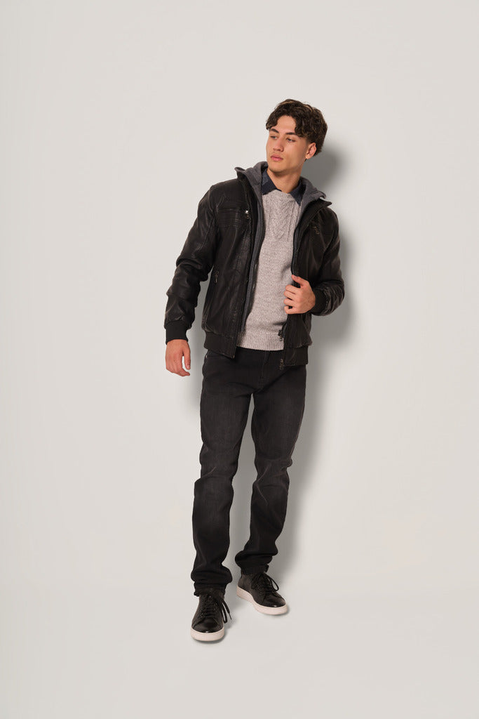 Giubbotto Uomo in Ecopelle