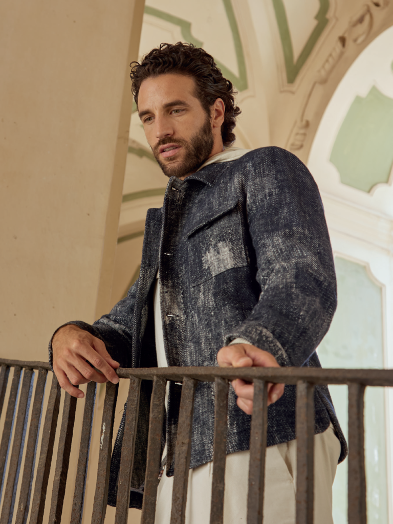 Casacca da uomo in denim