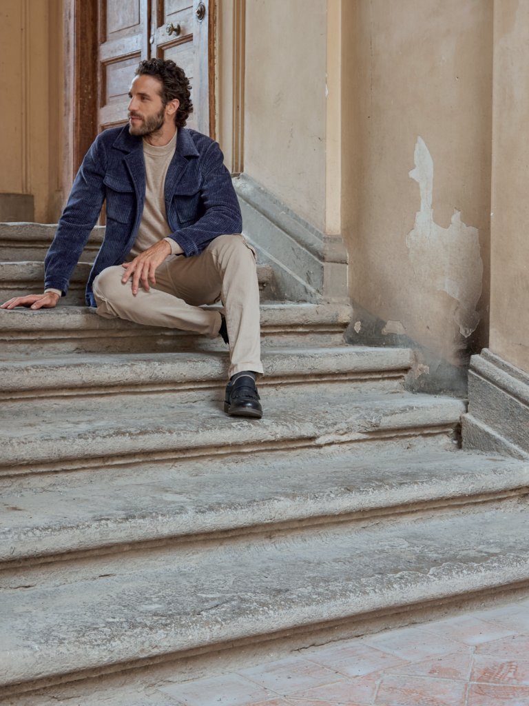 Casacca da uomo in velluto