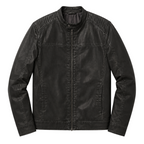 Giubbotto Uomo in Ecopelle Stile Biker