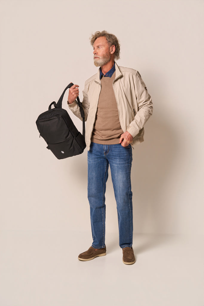 Giubbotto Uomo Beige Leggero
