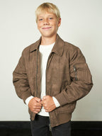 Bomber con tasconi e zip