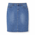 Gonna Donna in Denim Linea Dritta