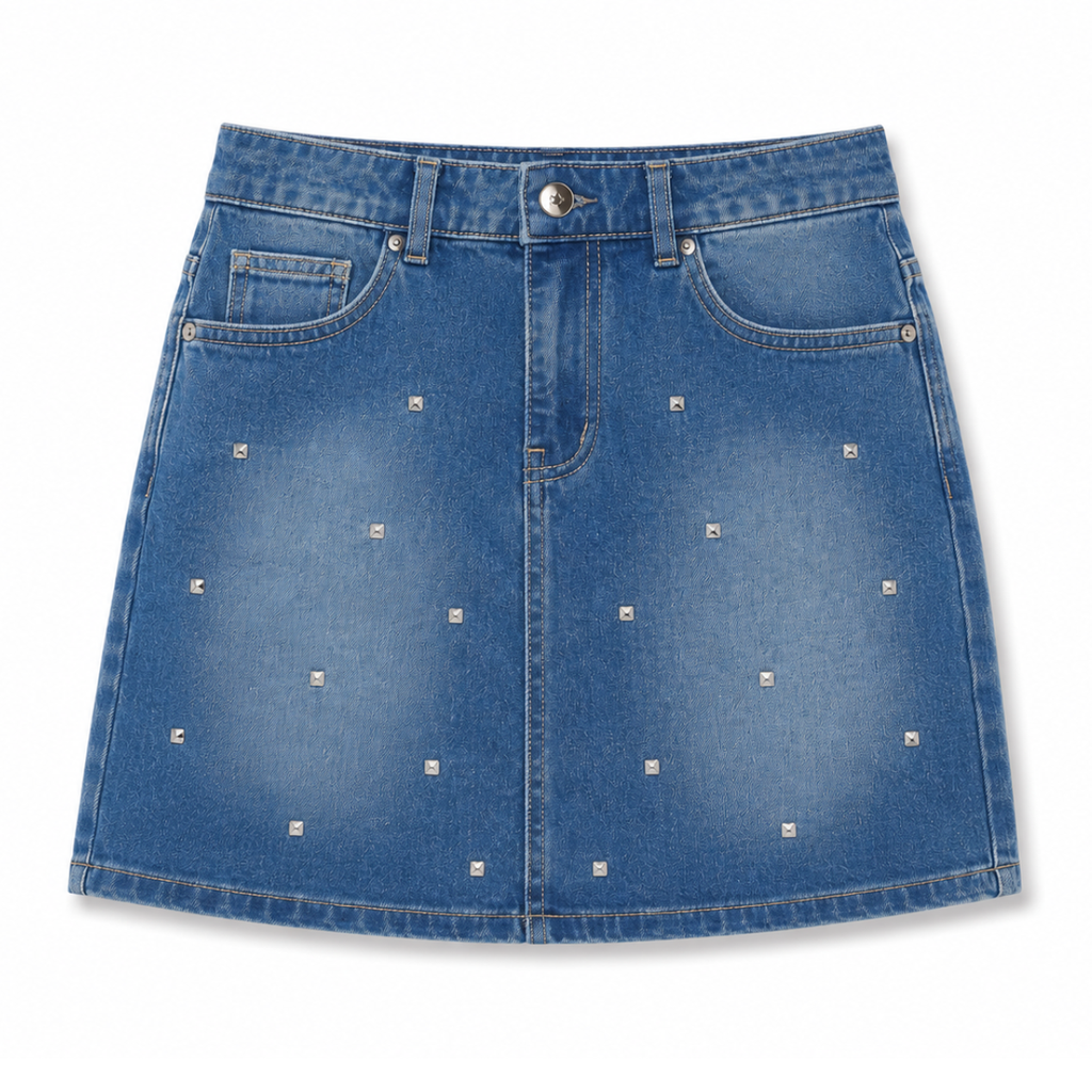 Gonna con Strass Quadrati