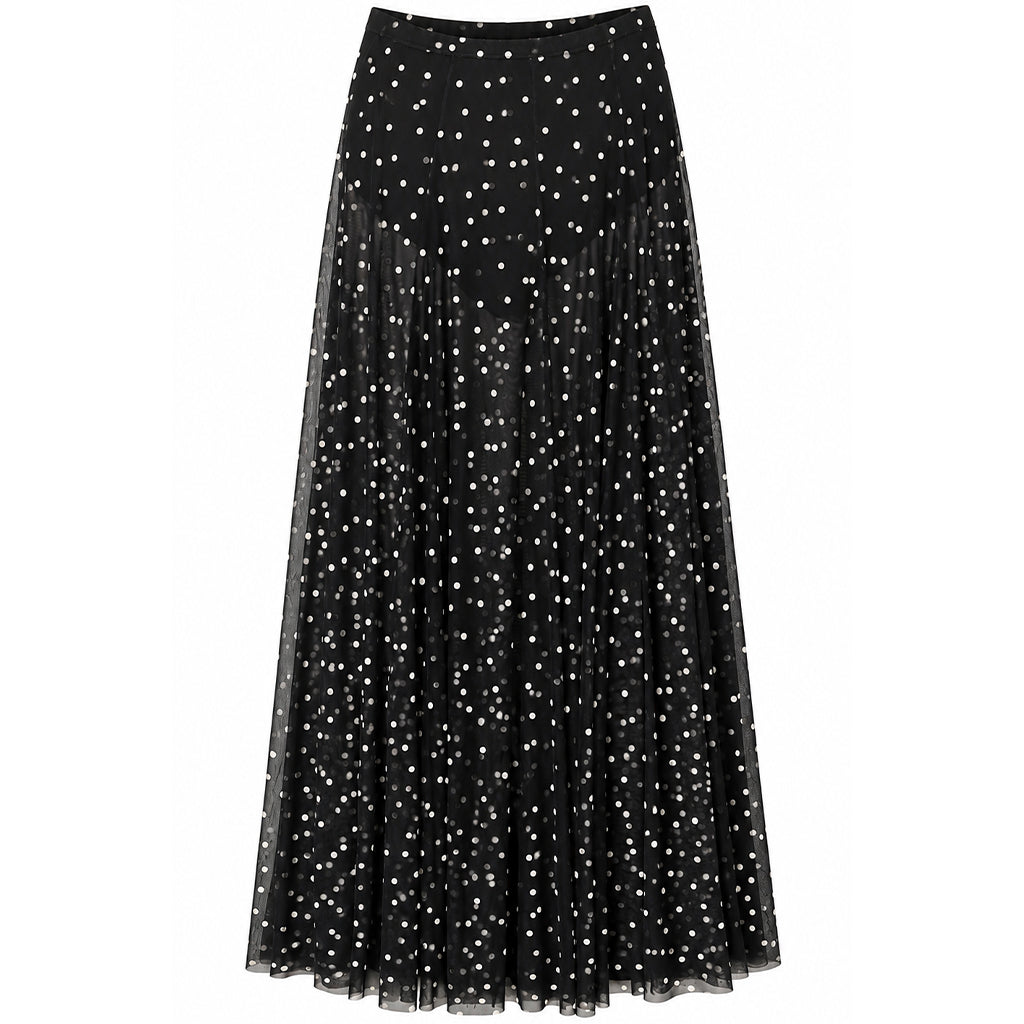Gonna Donna Lunga in Tulle a Pois