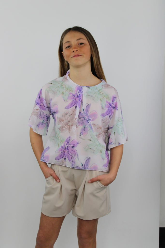 Pantaloncino da Bambina con Cintura