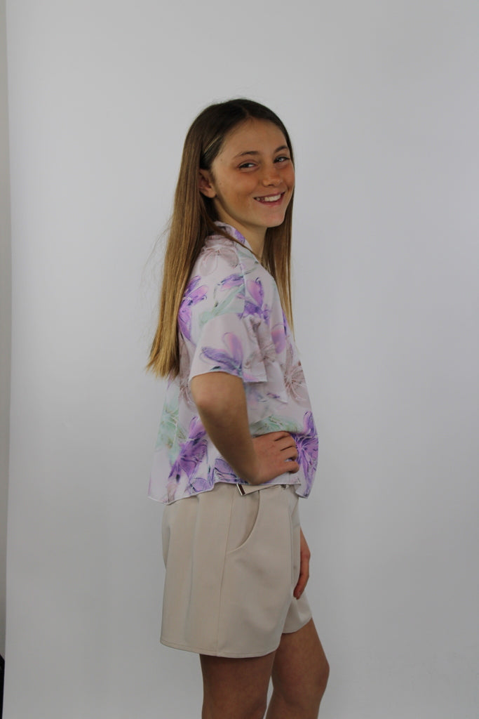 Pantaloncino da Bambina con Cintura