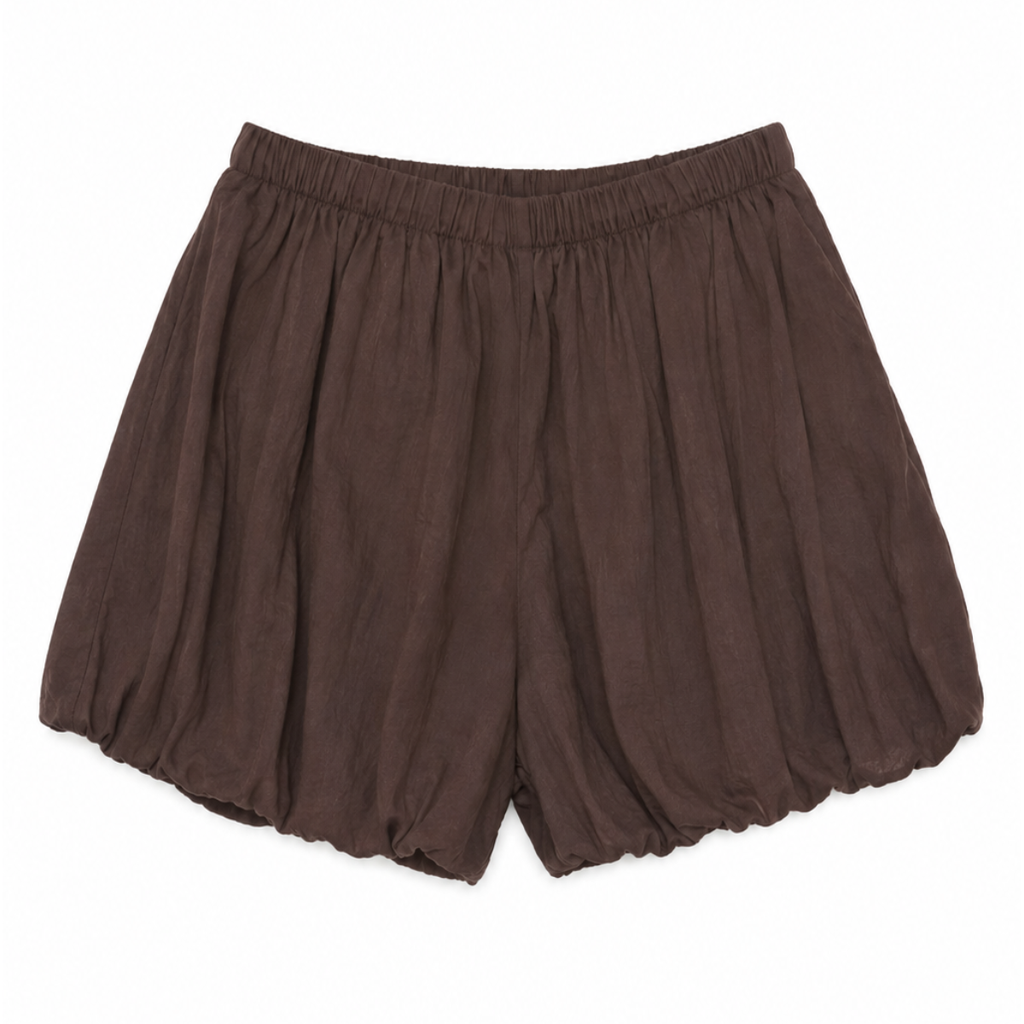 Shorts larghi a vita alta