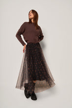 Carica l&#39;immagine nel visualizzatore di Gallery, Gonna lunga in tulle a pois
