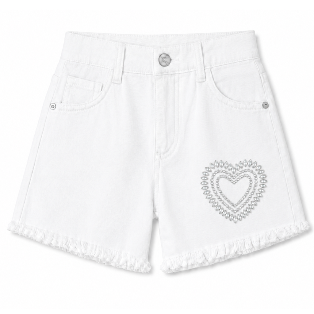 Pantaloncino Cuore Strass