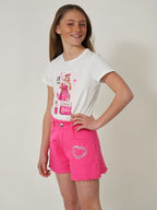 Pantaloncino Cuore Strass