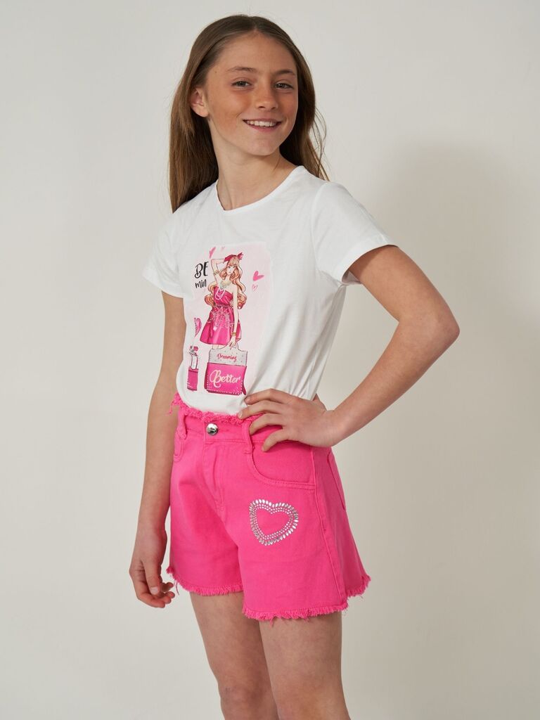 Pantaloncino Cuore Strass
