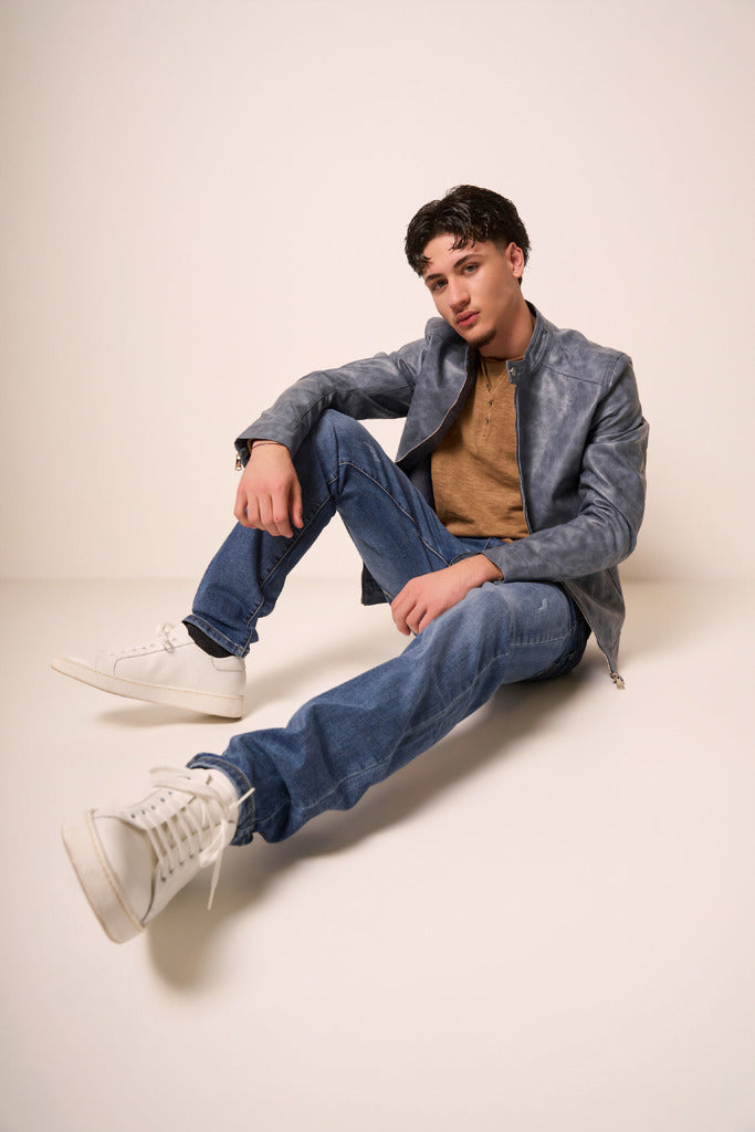 Jeans Uomo Blu Denim Regular Fit