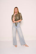 Jeans a gamba ampia denim chiaro