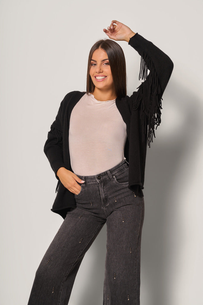 Jeans donna con dettagli gioiello