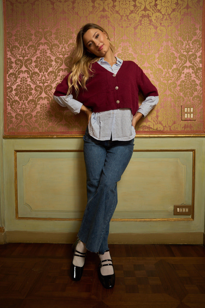 Jeans dritto a vita regolare