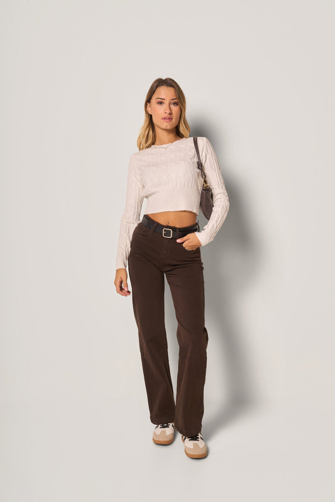 Pantaloni a vita alta donna