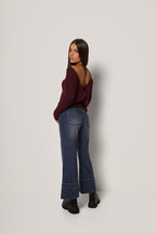 Jeans a gamba larga donna
