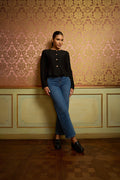Jeans da donna dritto a vita alta
