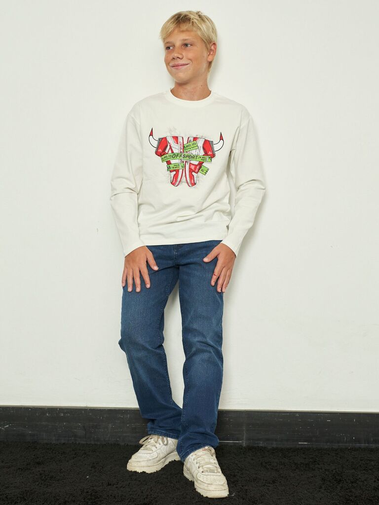 Jeans dritto liscio