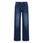Jeans a vita alta con doppio bottone