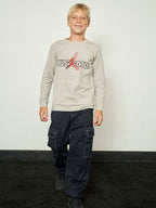 Jeans cargo ampio