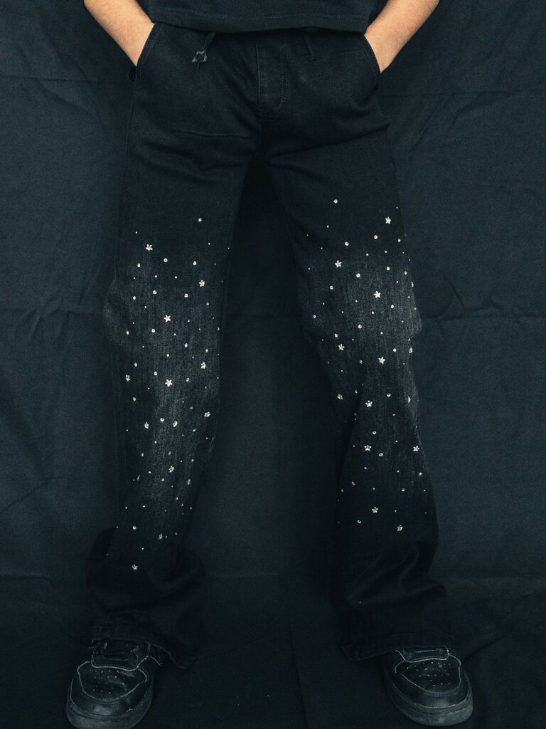 Jeans strass stelline