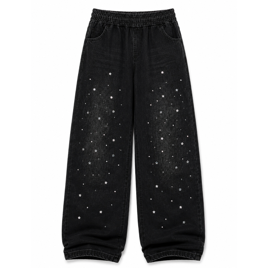 Jeans strass stelline
