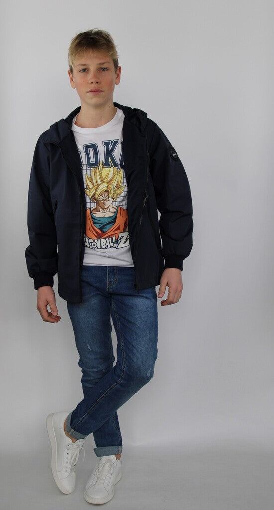 Jeans con strappi e risvolto