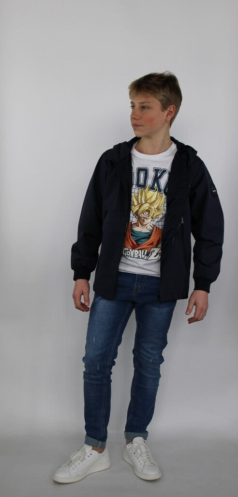 Jeans con strappi e risvolto