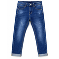jeans bambino con risvolto