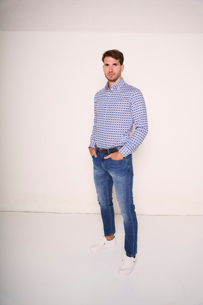 Jeans slim fit blu denim