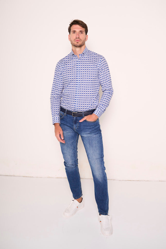 Jeans slim fit blu denim