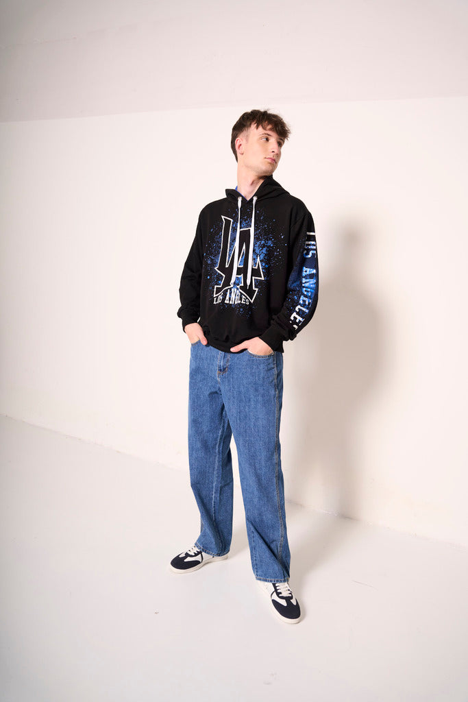 Jeans uomo a gamba dritta effetto vintage