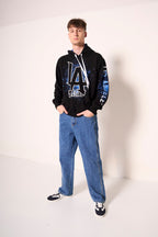Jeans uomo a gamba dritta effetto vintage