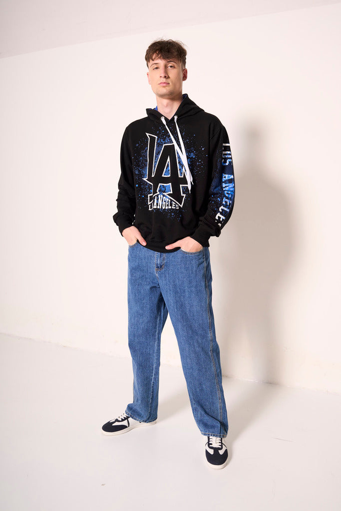 Jeans uomo a gamba dritta effetto vintage