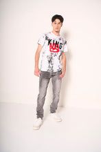 Carica l&#39;immagine nel visualizzatore di Gallery, Jeans slim fit grigio effetto delavé
