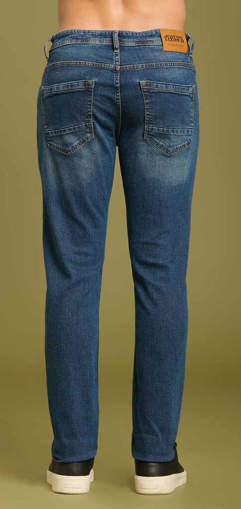 Jeans slim fit con tripla impuntura