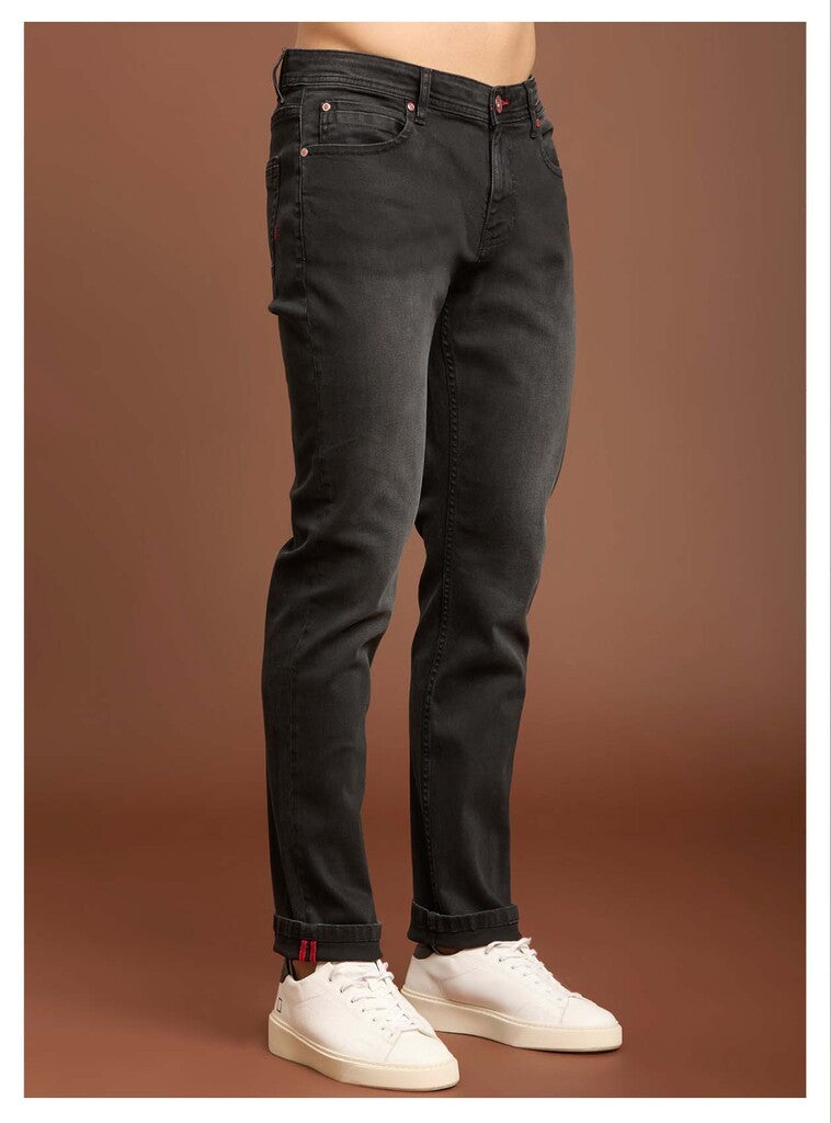Jeans nero lavato slim fit