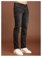Jeans nero lavato slim fit