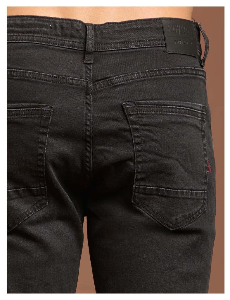 Jeans nero lavato slim fit