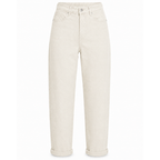 Jeans mom fit con risvolto