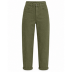 Jeans mom fit con risvolto